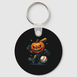 Porte-clés Soky Halloween Y Joueur De Baseball Citrouille Wit