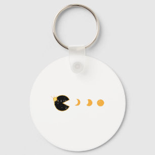 Porte-clés Solaire Eclipse Gamer Manger Sun Retro Video Jeu M