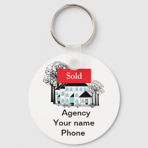 Porte-clés Sold Real Estate Promote Your Business