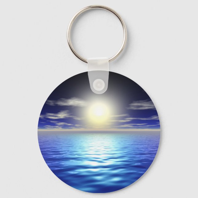 Porte-clés Soleil bleu (Recto)