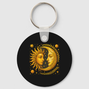 Porte-clés Soleil Céleste Et Lune