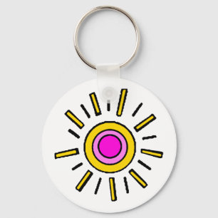 PORTE-CLÉS SOLEIL D'ÉTÉ
