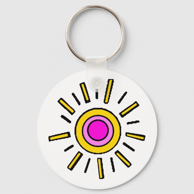 PORTE-CLÉS SOLEIL D'ÉTÉ (Recto)