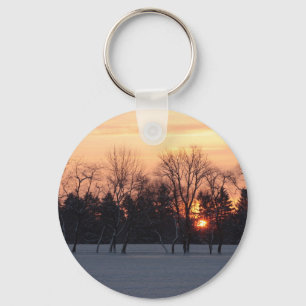 Porte-clés Soleil d'hiver