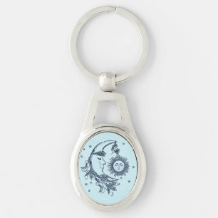 Porte-clés Soleil et Lune
