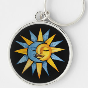 Porte-clés Soleil et Lune