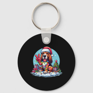 Porte-clés Soleil Mains Sanglante Feux de Noël Chien Femme