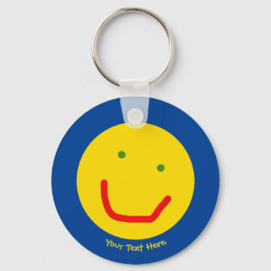 Porte-clés Soleil souriant, visage joyeux