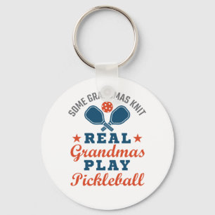 Porte-clés Some Grandmas Knit Real Grandmas Play Pickleball