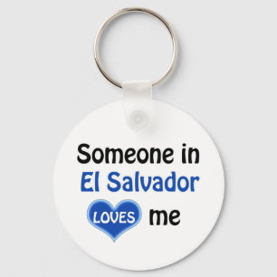 Porte-clés Someone in El Salvador loves me