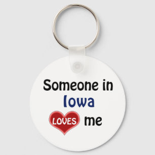 Porte-clés Someone in Iowa Loves Me