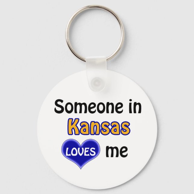 Porte-clés Someone in Kansas Loves me (Recto)