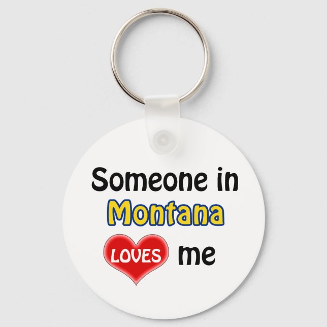 Porte-clés Someone in Montana Loves Me (Recto)