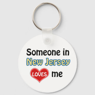 Porte-clés Someone in New Jersey Loves me