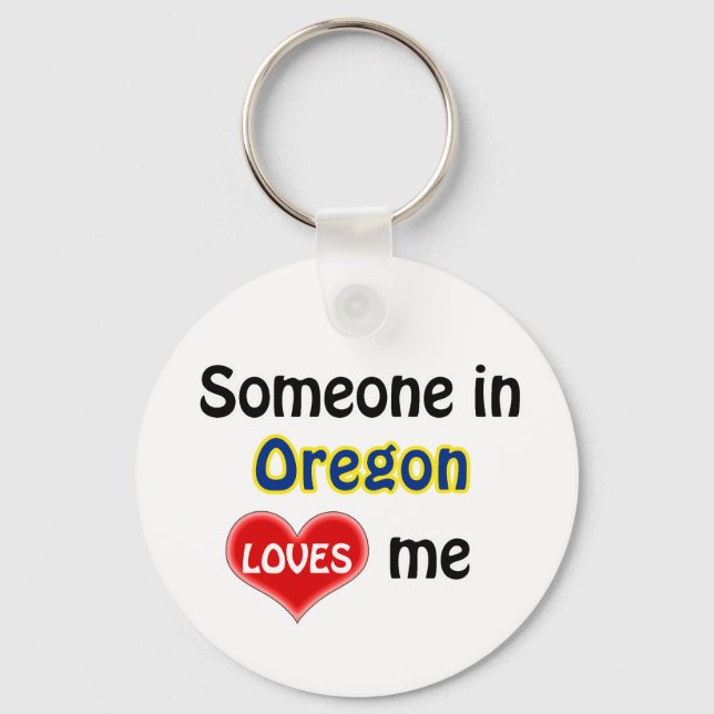 Porte-clés Someone in Oregon Loves Me (Recto)