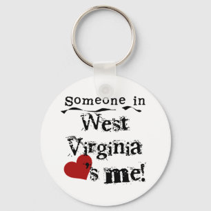 Porte-clés Someone In West Virginia Loves Me