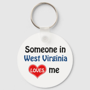 Porte-clés Someone in West Virginia Loves me trouve