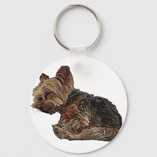 Porte-clés Sommeil Yorkie