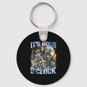 Porte-clés Son fou de l'horloge cool drôle Alpha Loup Loup-ga