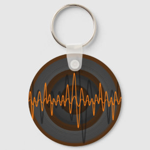 Porte-clés Son orange porte - clé foncé