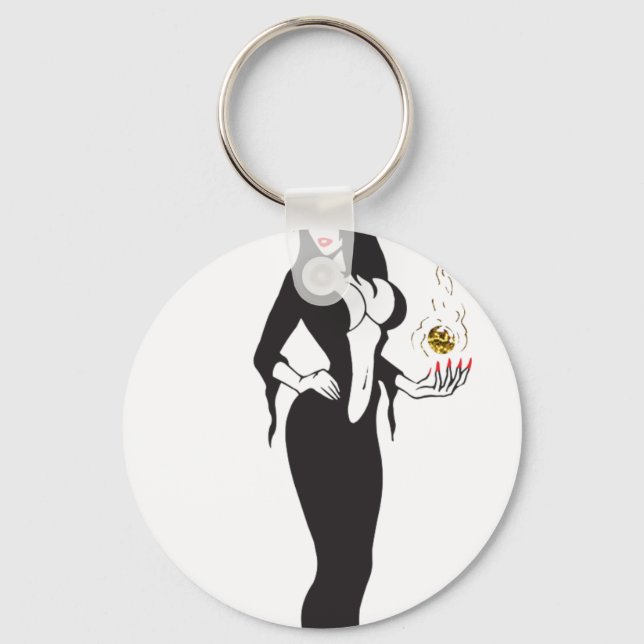 Porte-clés sorcière de l'ampli halloween (Recto)