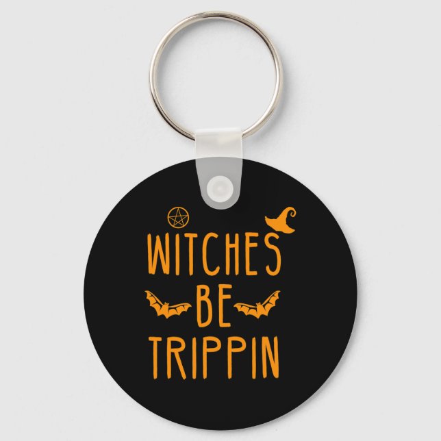 Porte-clés Sorcières Trippin Halloween Hilarious (Recto)