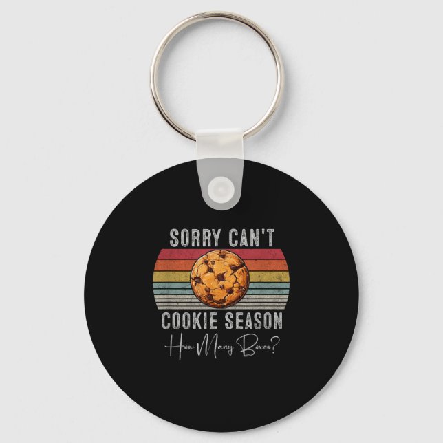 Porte-clés Sorry Can't Cookie Season - Cute Cookie Er Design  (Recto)