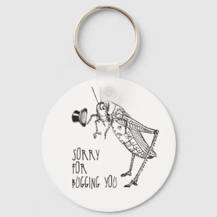 Porte-clés Sorry for bugging: Vintage grasshopper / cricket