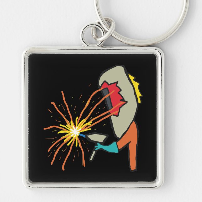 Porte-clés Soudage soudeur (Devant)