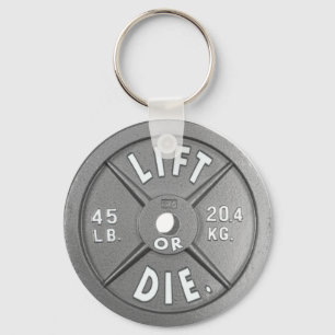 Porte-clés Soulevez Ou Die 45 lb Plaque sur Porte - clé 2,25 