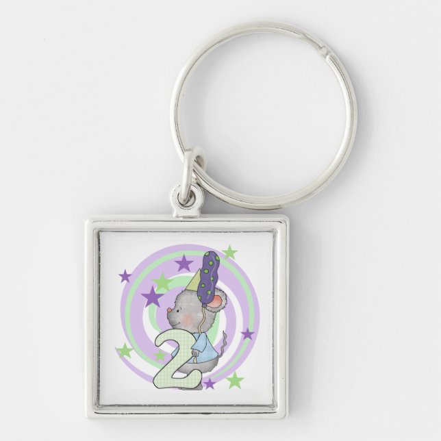 Porte-clés Souris 2e anniversaire T-shirts et cadeaux (Devant)
