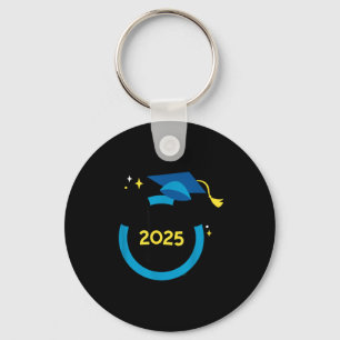 Porte-clés Souris Mickey casquette de graduation bleue promot