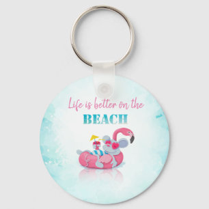 Porte-clés Souris mignonne Plage élégante