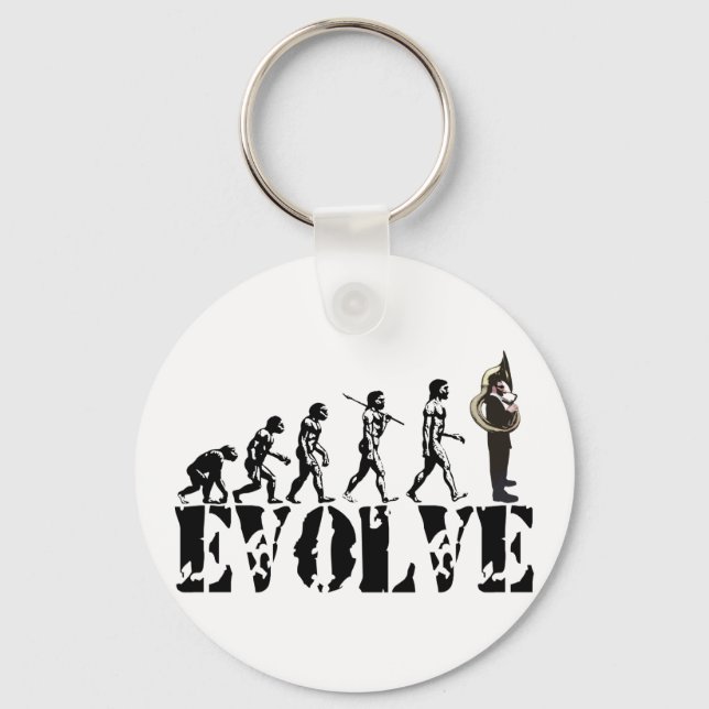Porte-clés Sousaphone Tuba Tubas Evolution de l'art musical (Recto)