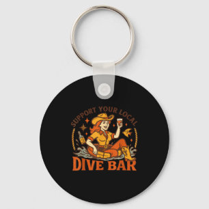 Porte-clés Soutenez Votre Bar Plongée Local