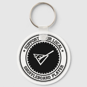 Porte-clés Soutenez votre joueur local de Shuffleboard
