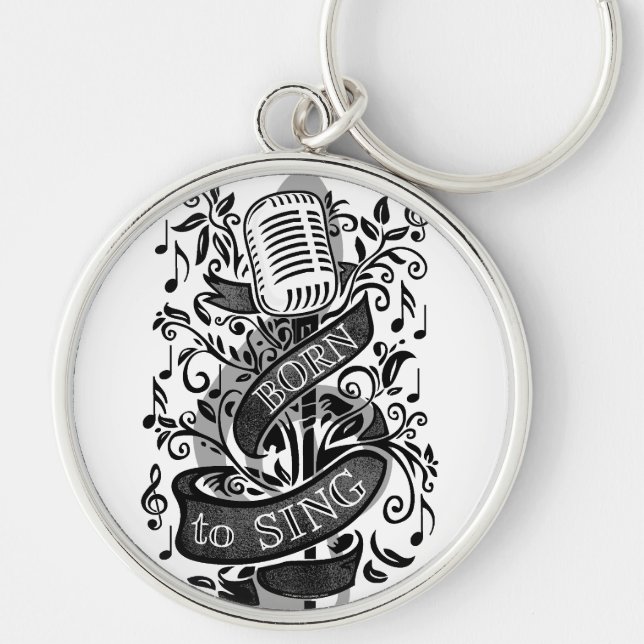 Porte-clés Soutenu pour chanter des cadeaux (Devant)
