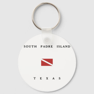 Porte-clés South Padre Island Texas Scuba Dive Flag