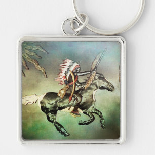 Porte-clés Southwestern Native American Tribal Indien Horse