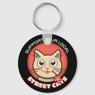 Porte-clés Soutien à vos chats de rue locaux