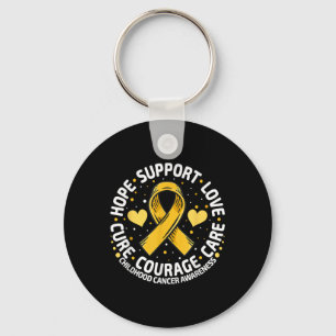 Porte-clés Soutien au cancer de l'enfant Cancer de l'enfant d