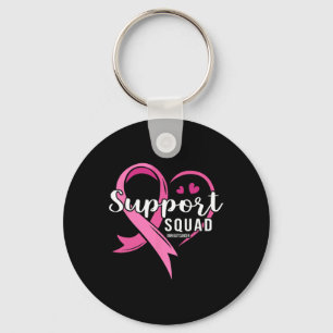 Porte-clés Soutien Squad Cute Heart Sensibilisation au cancer