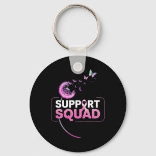Porte-clés Soutien Squad Pink Ribbon Sensibilisation au cance
