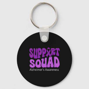 Porte-clés Soutien Squad Purple Ribbon Cerveau Alzheimerheime