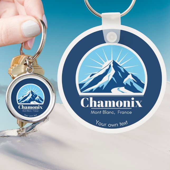 Porte-clés souvenir cadeau de Chamonix Mont Blanc France (Créateur téléchargé)