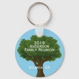 Porte-clés Souvenir de réunion en famille personnalisée