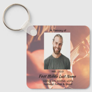 Porte-clés Souvenir mémorial musicien piano guitare