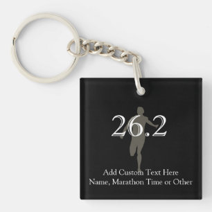 Porte-clés Souvenir personnalisé du marathonien 26,2