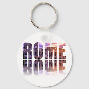 Porte-clés souvenir texte Rome