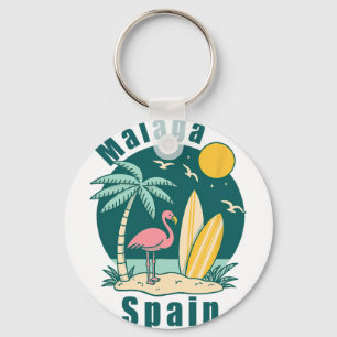 Porte-clés Souvenirs Malaga Espagne Espana Voyage Vacances Ho